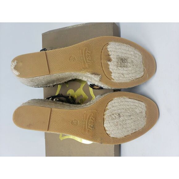 ASH WOMENS AS-WINNIE FUR ANIMAL PRINT LIGHT BEIGE WEDGE SIZE EUR 39M US 8,5 NIB - Picture 11 of 11